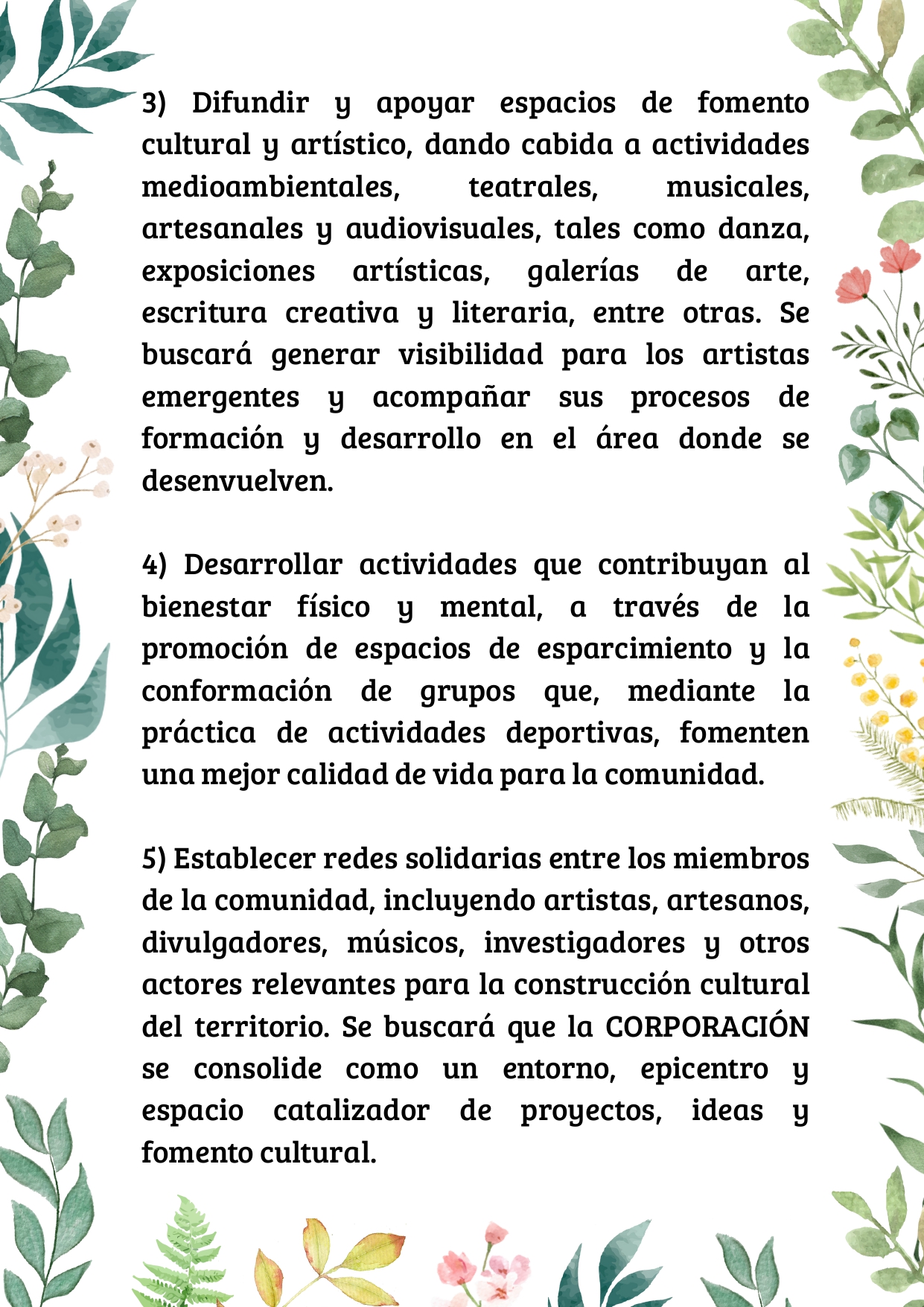 Página 5 de los estatutos