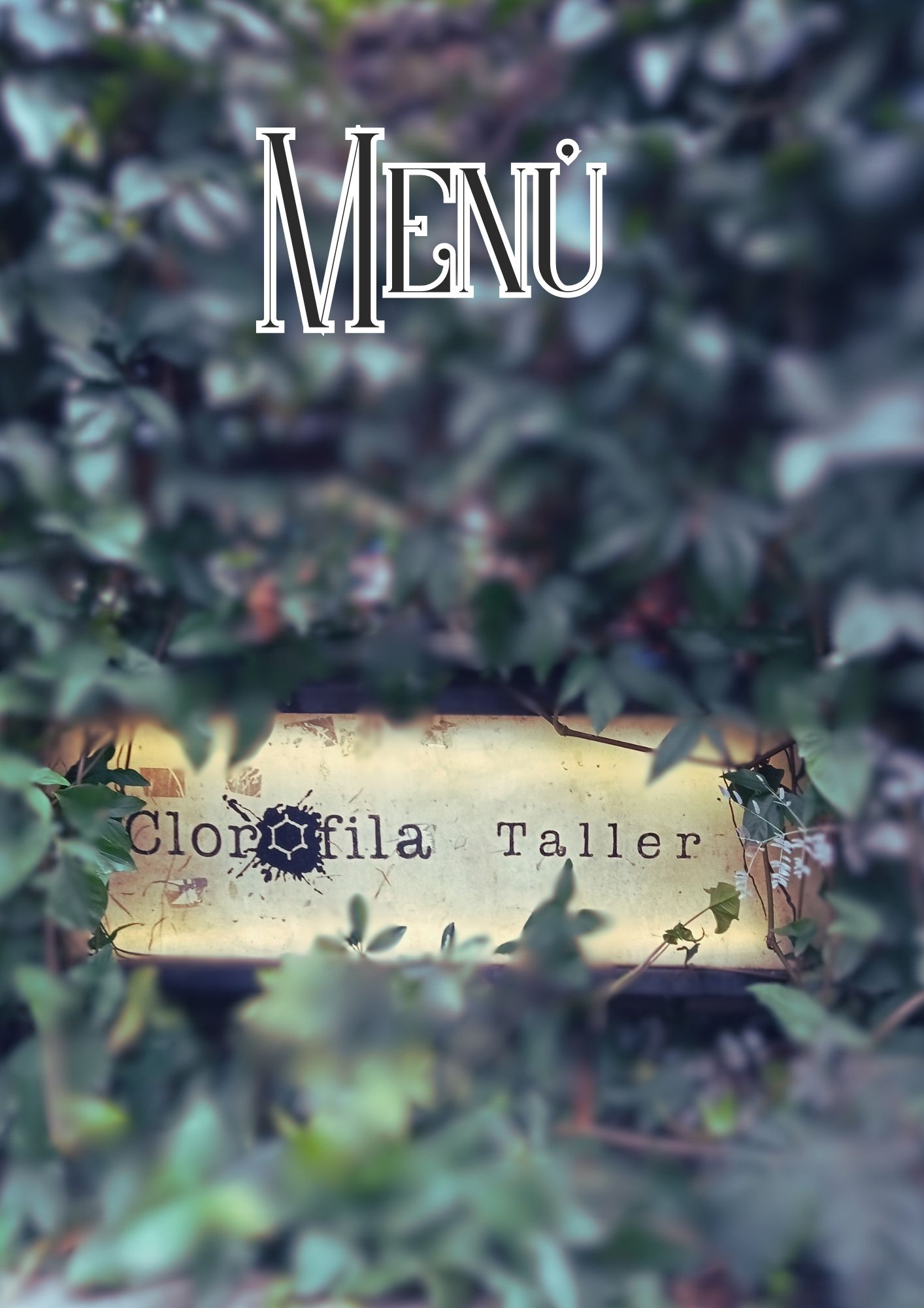 Página 1 del menú del bar