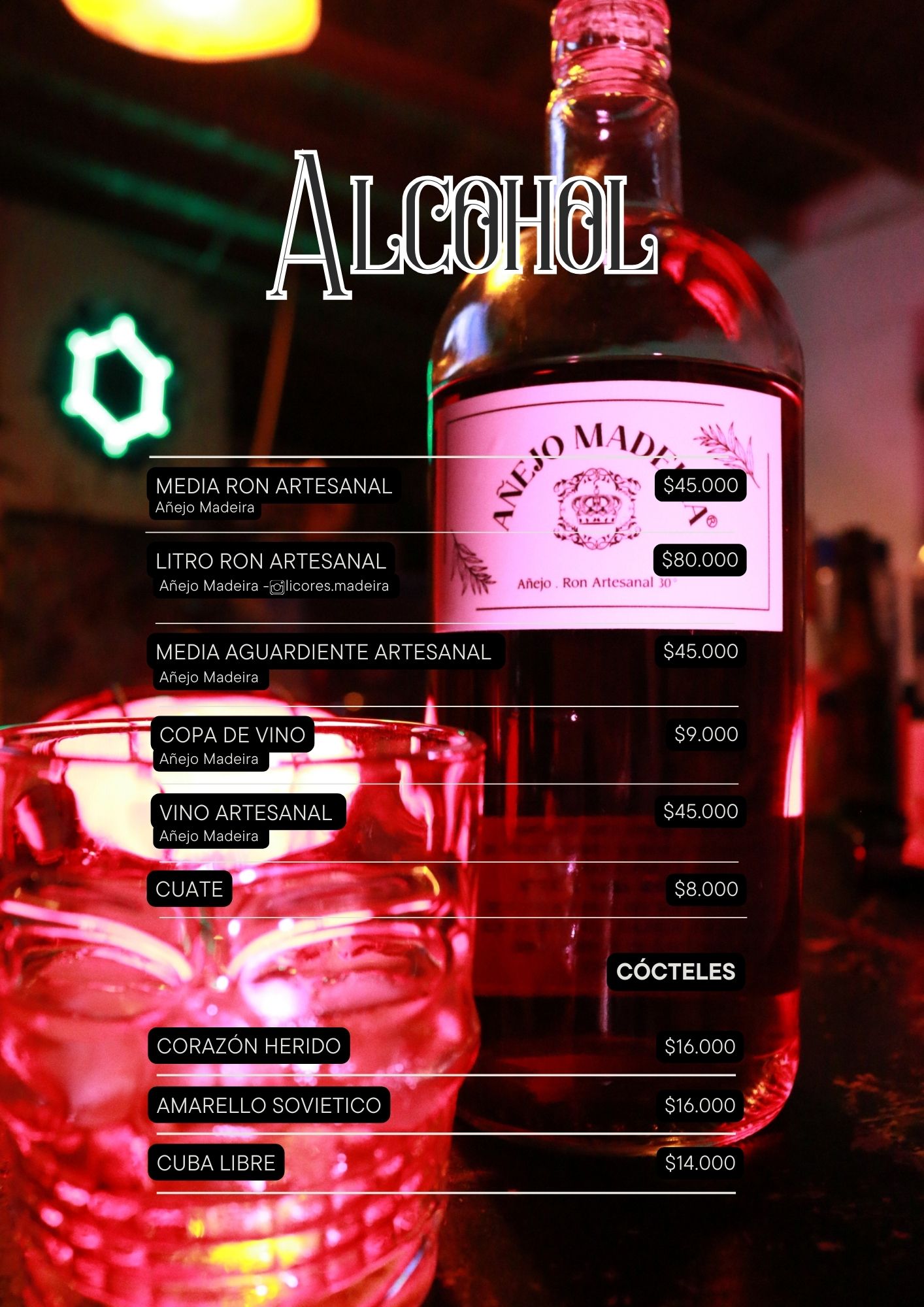 Página 4 del menú del bar