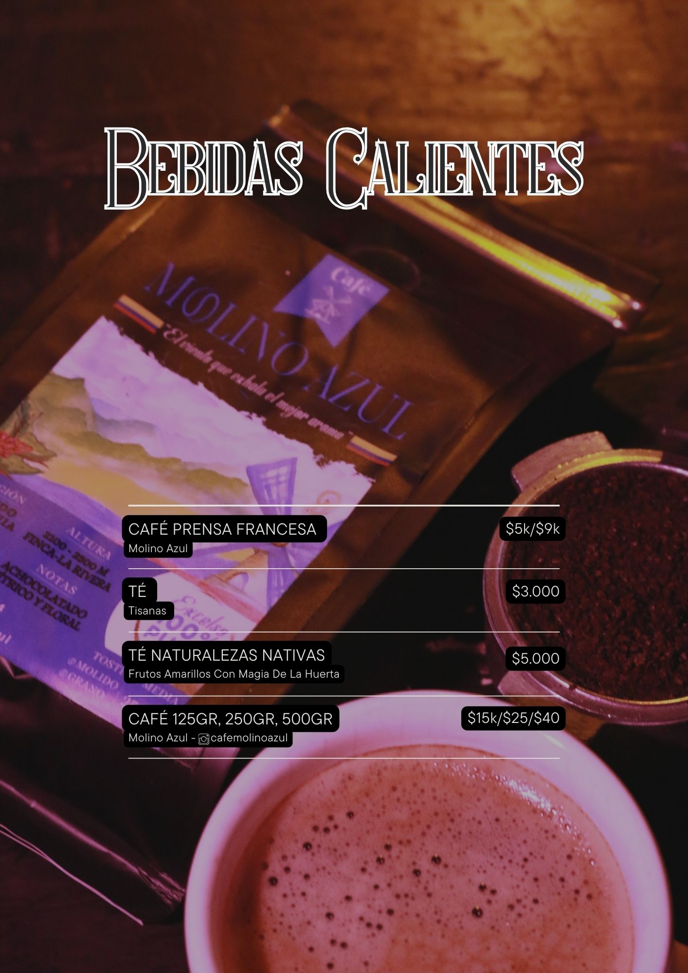 Página 5 del menú del bar