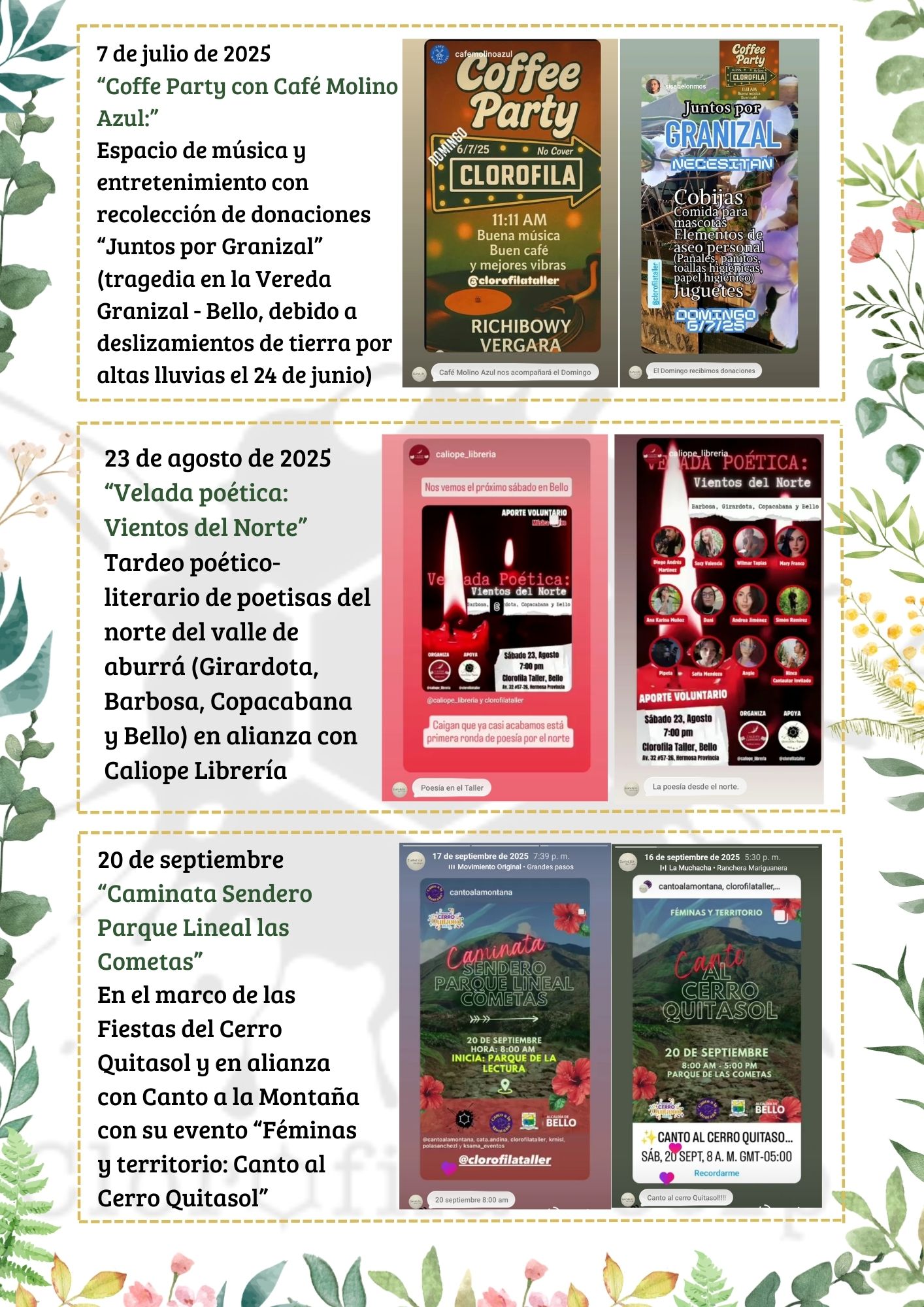 Página 2 del informe de gestión 2025